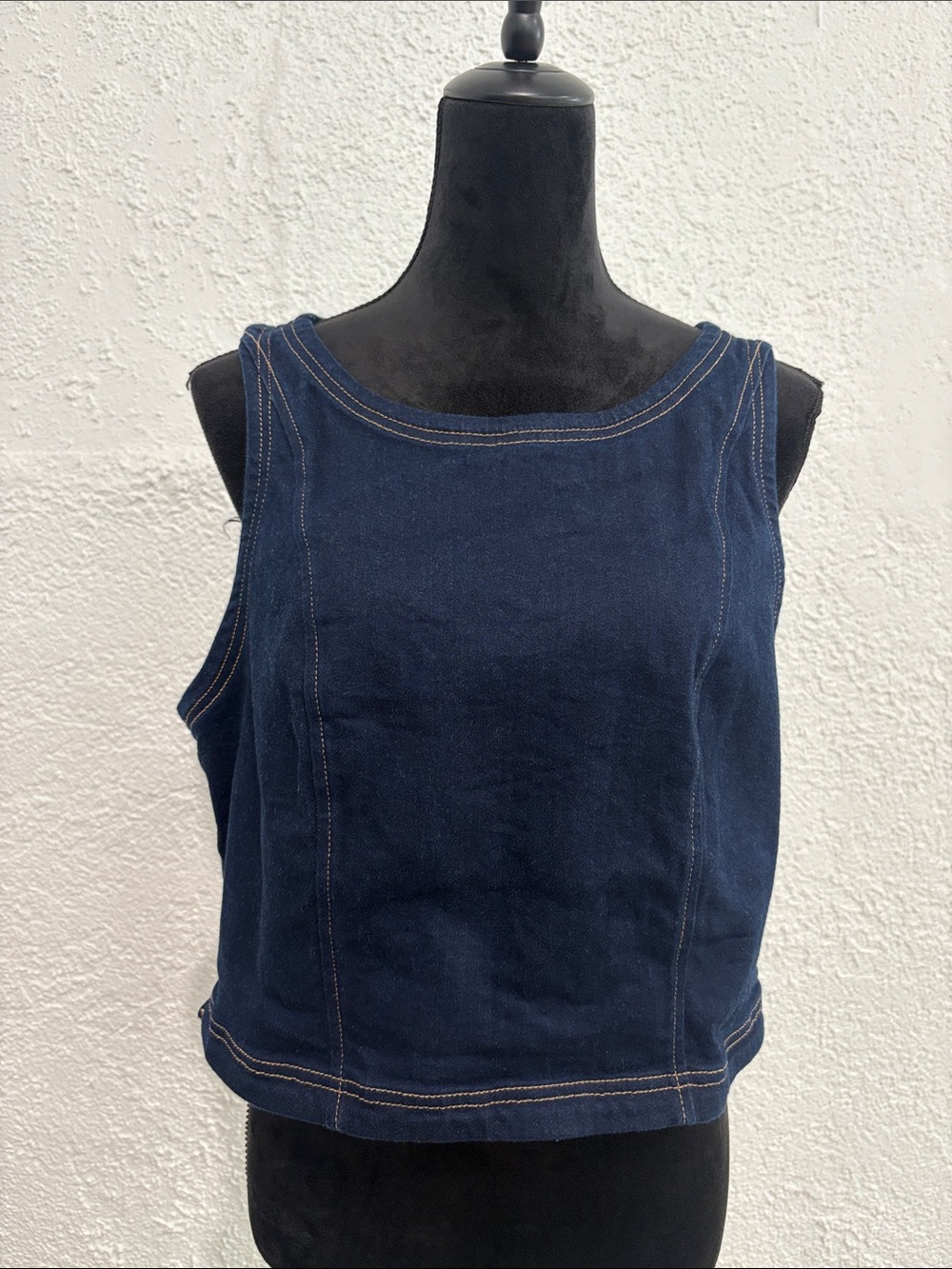 Anthropologie Women's Dark Blue Denim Blouse